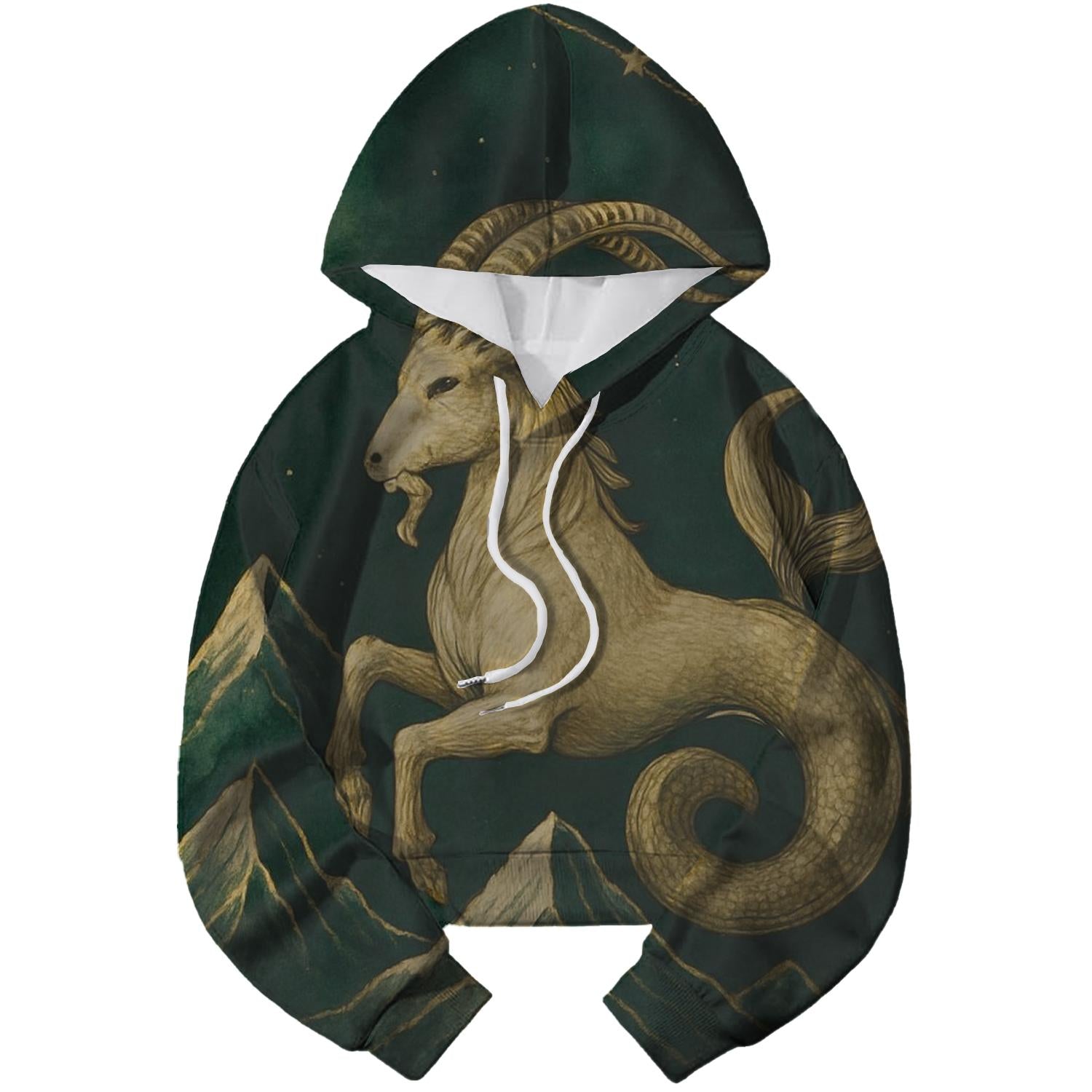 Galactic Capricorn Mountain Peak Hoodie