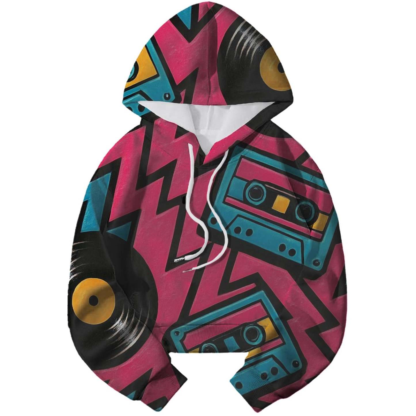 Electric Vibes Cropped Hoodie