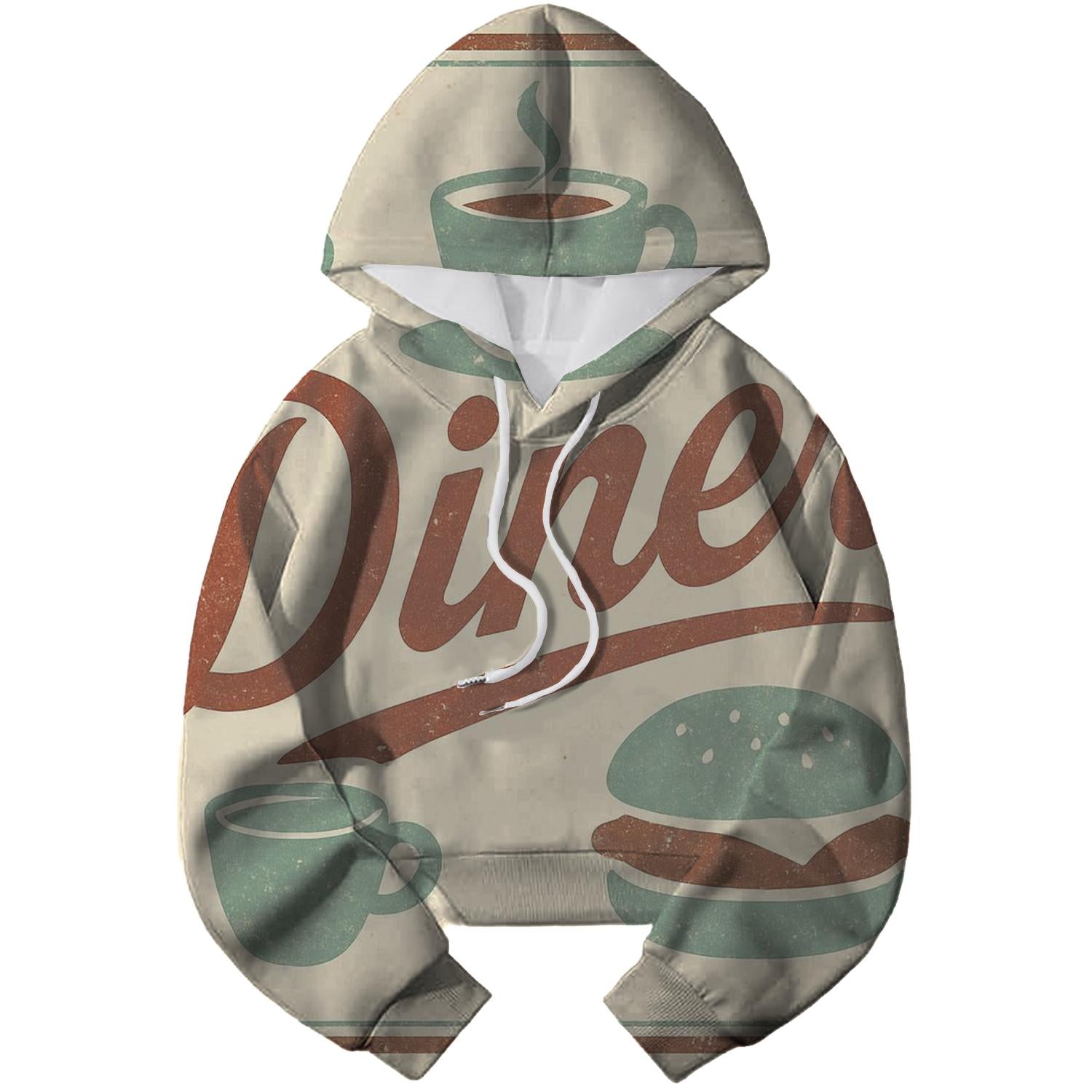 Classic Diner Signage Hoodie
