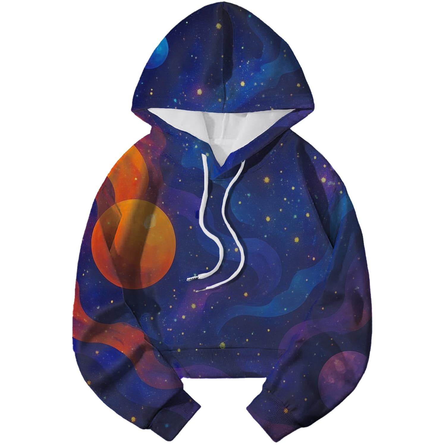 Cosmic Dreamweaver Cropped Hoodie