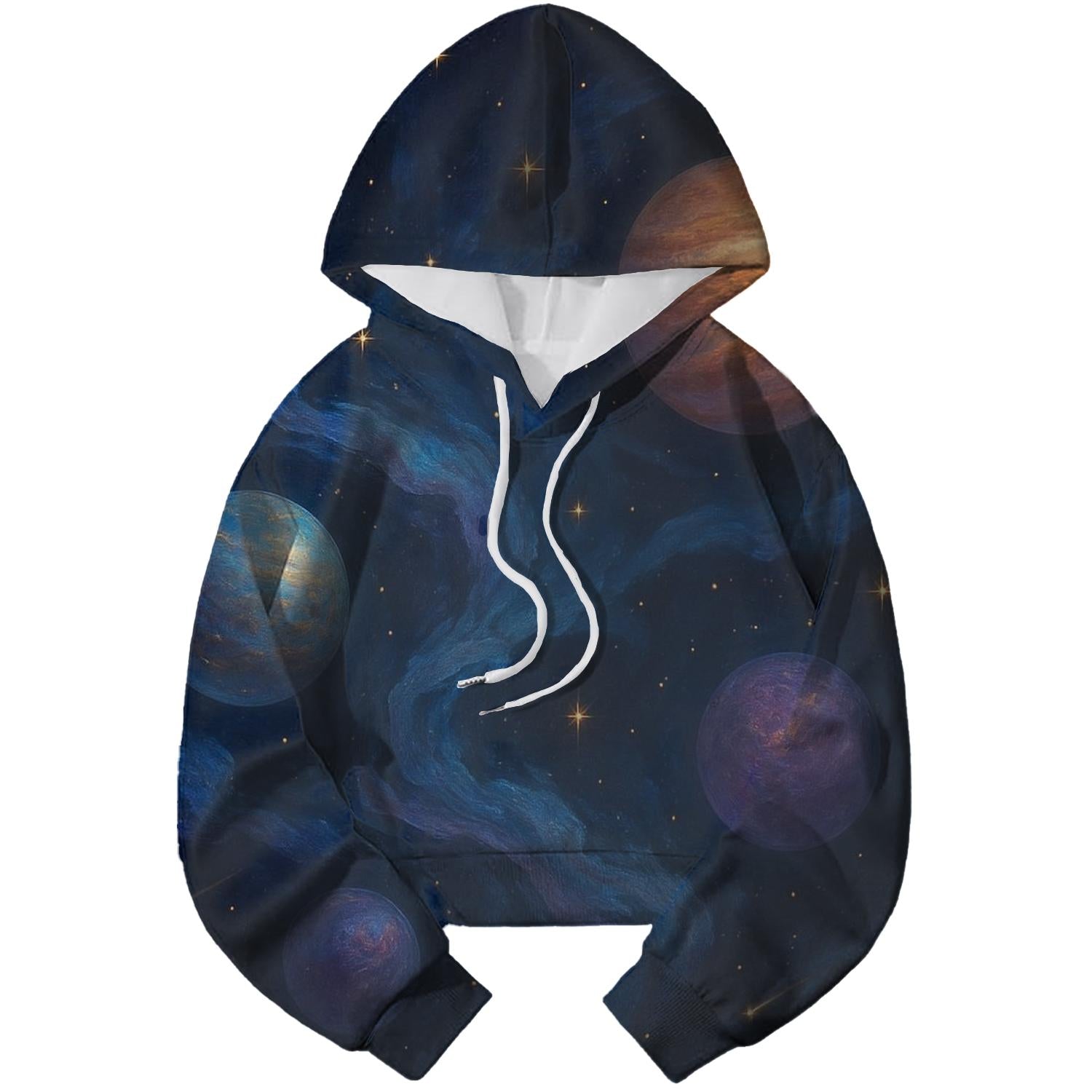 Celestial Dance Cropped Hoodie
