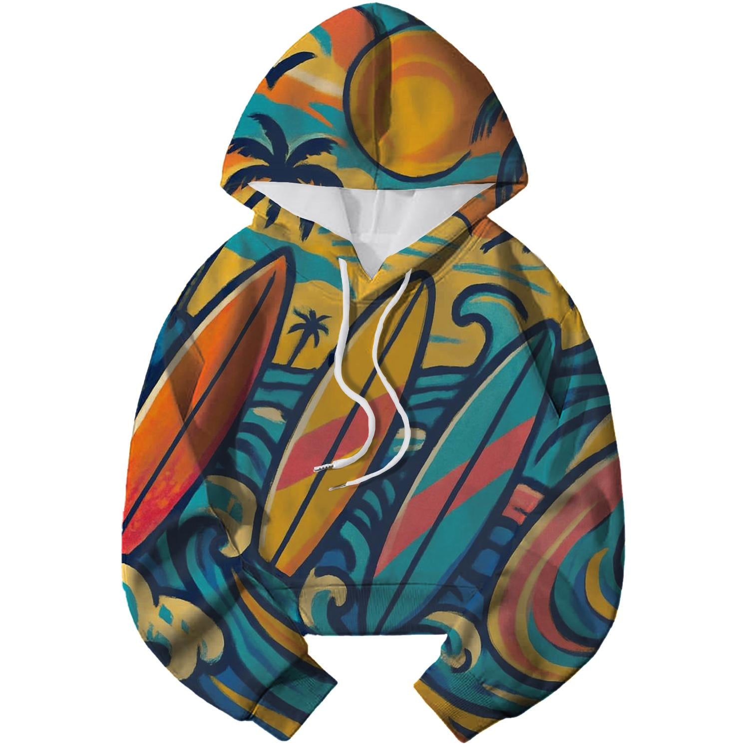 Radical Surf Culture Cropped Hoodie