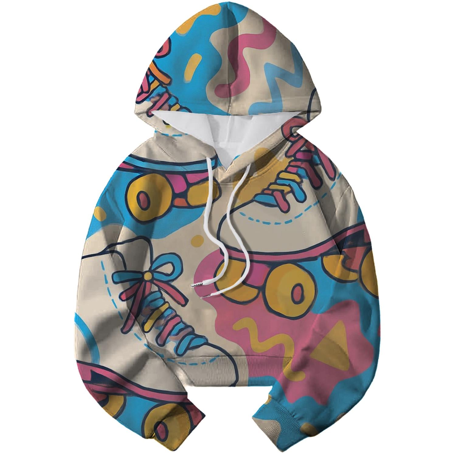 Roller Skating Dreams Cropped Hoodie