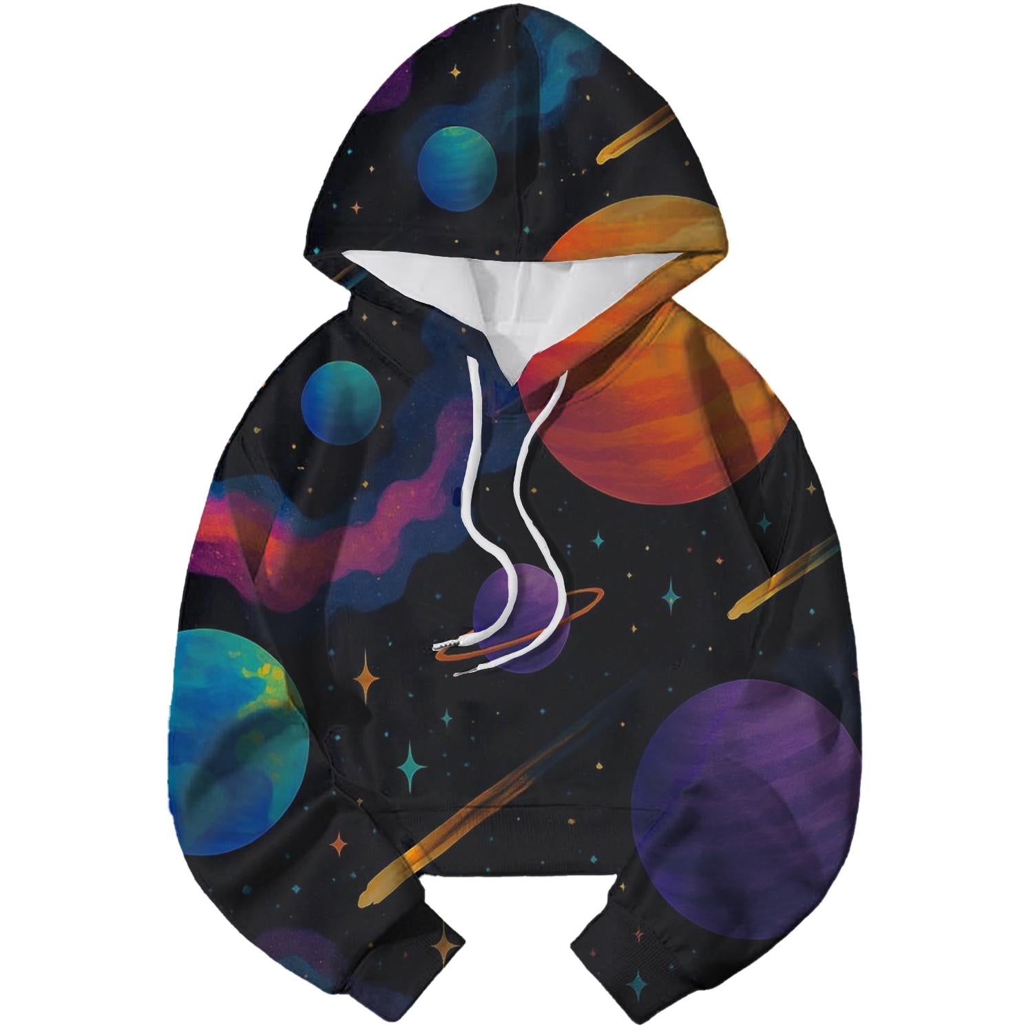 Cosmic Adventure Cropped Hoodie