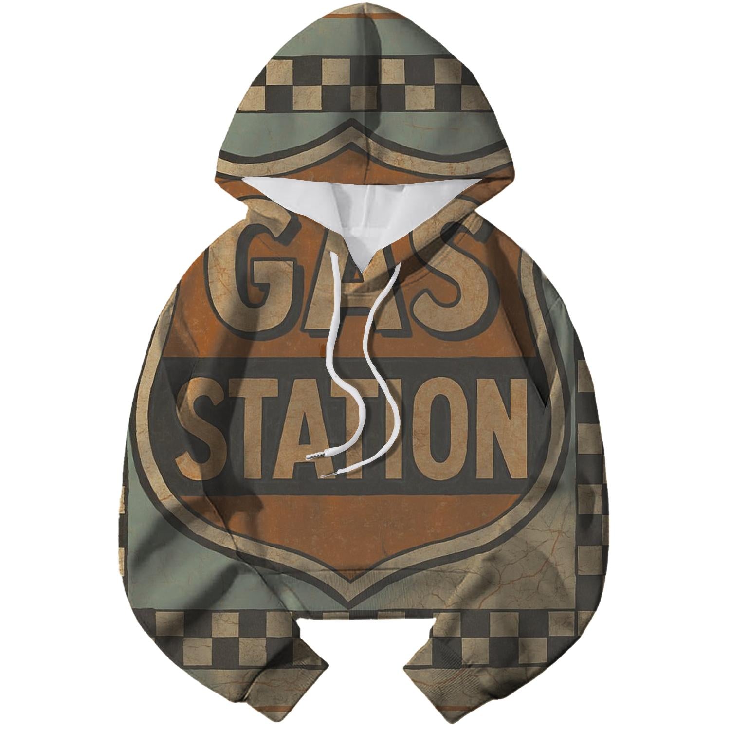Vintage Americana Gas Station Hoodie