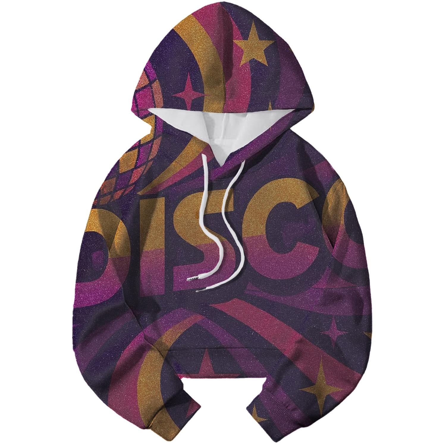 Disco Fever Cropped Hoodie