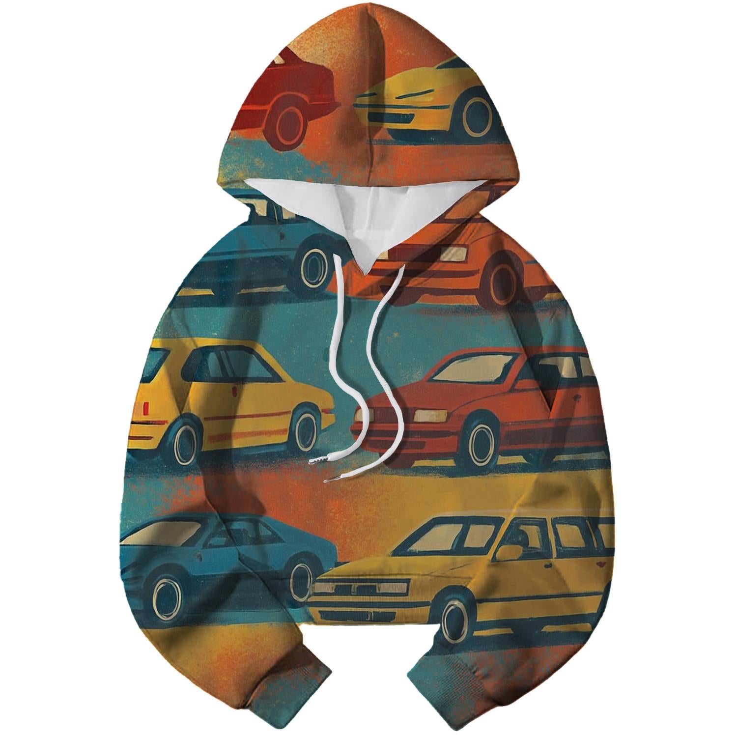 Classic Car Culture Cropped Hoodie