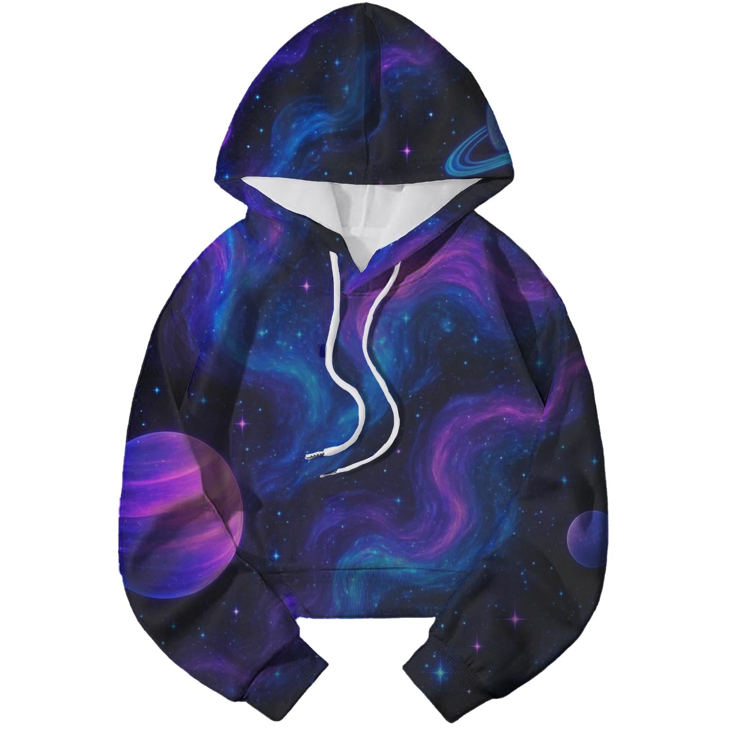 Space Odyssey Cropped Hoodie