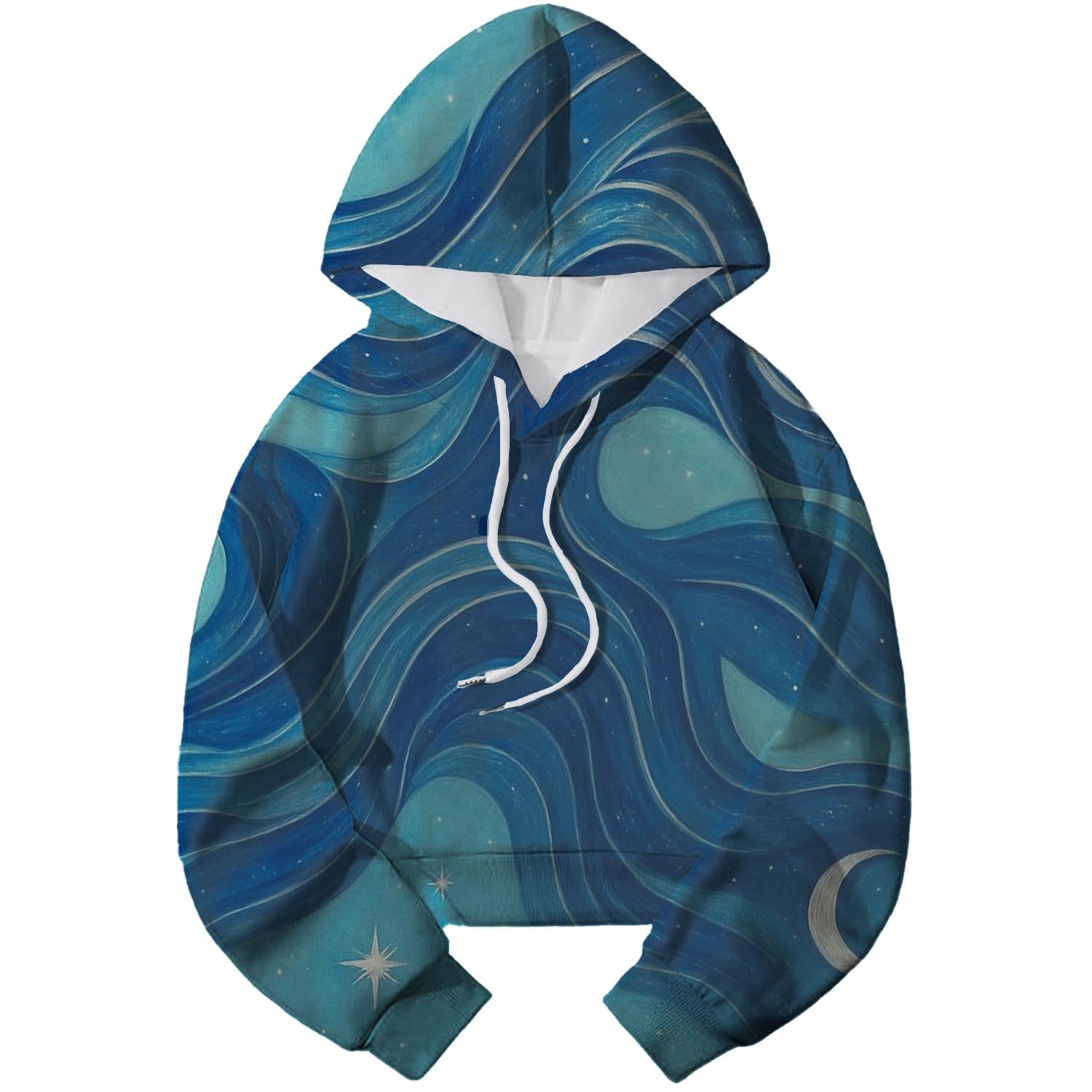 Aquarius Wave of Stars Hoodie