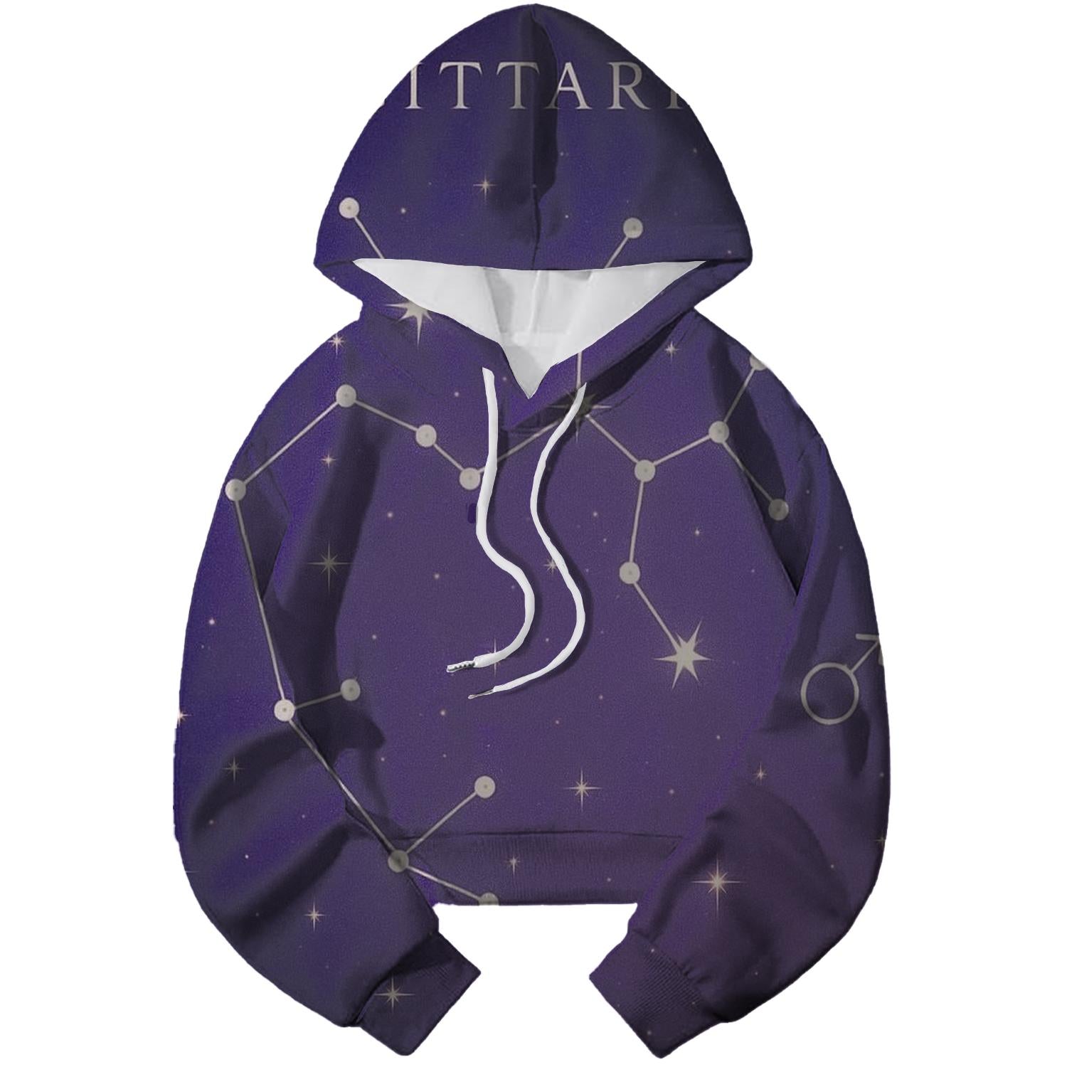 Retro Sagittarius Star Map Hoodie