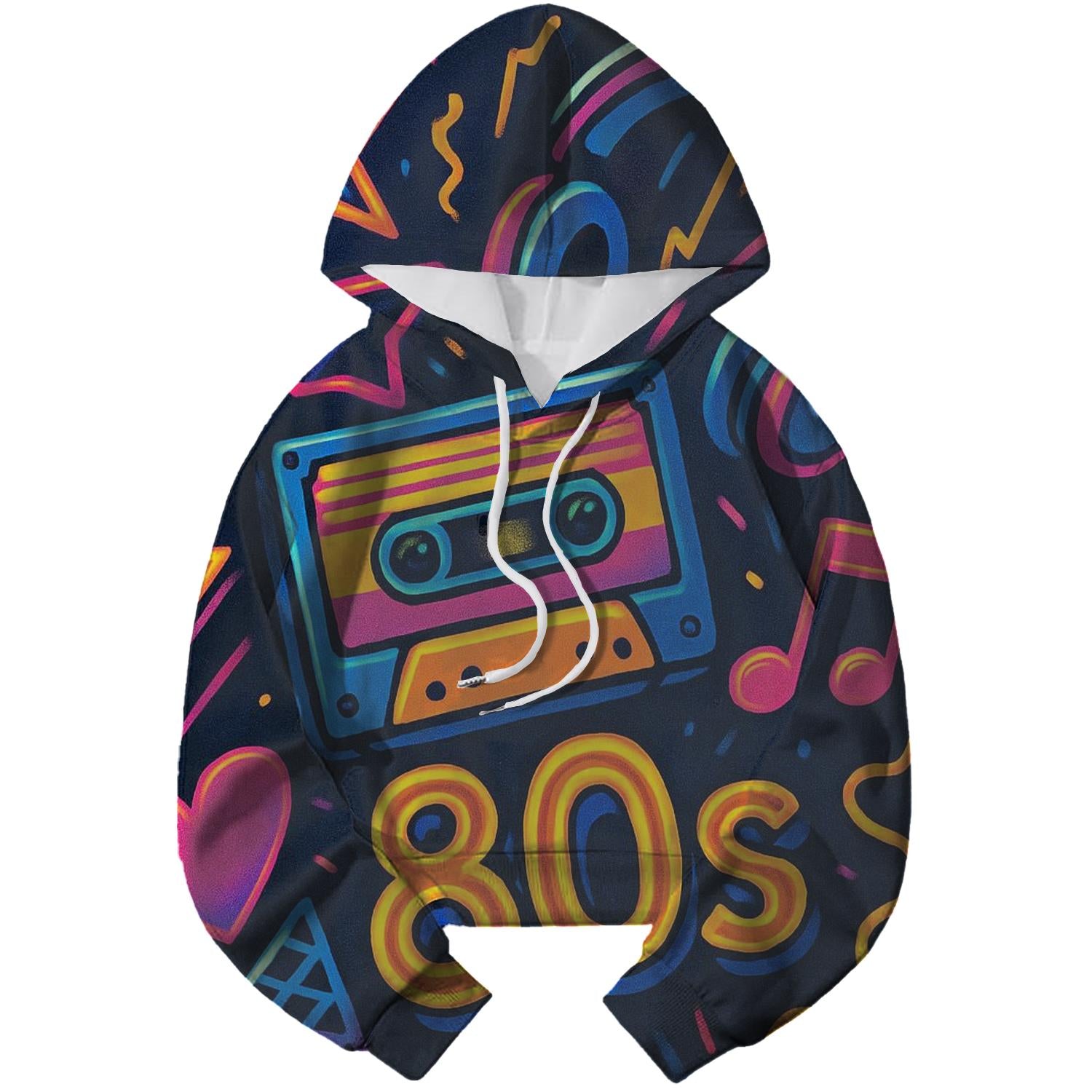 Electro Pop Energy Cropped Hoodie