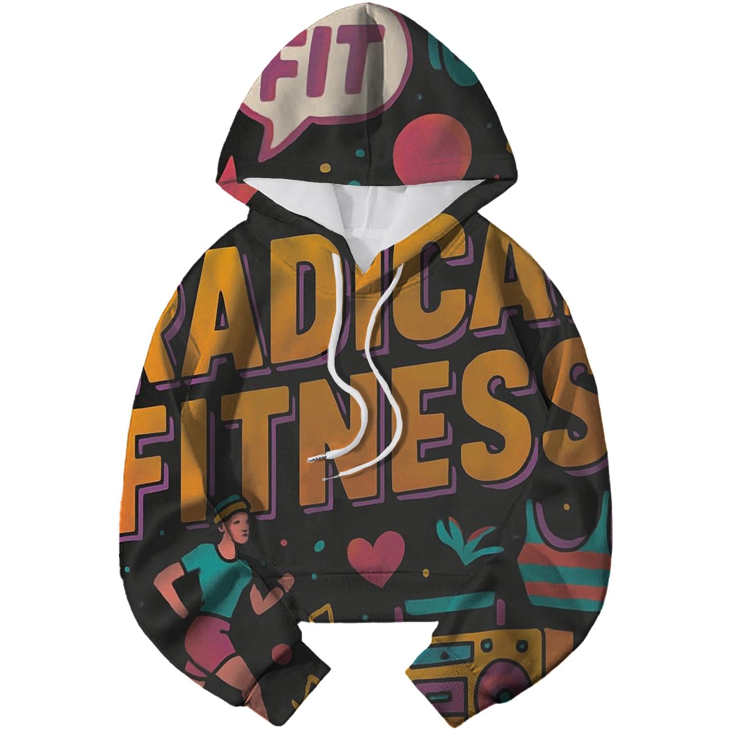 Radical Fitness Retro Style Hoodie