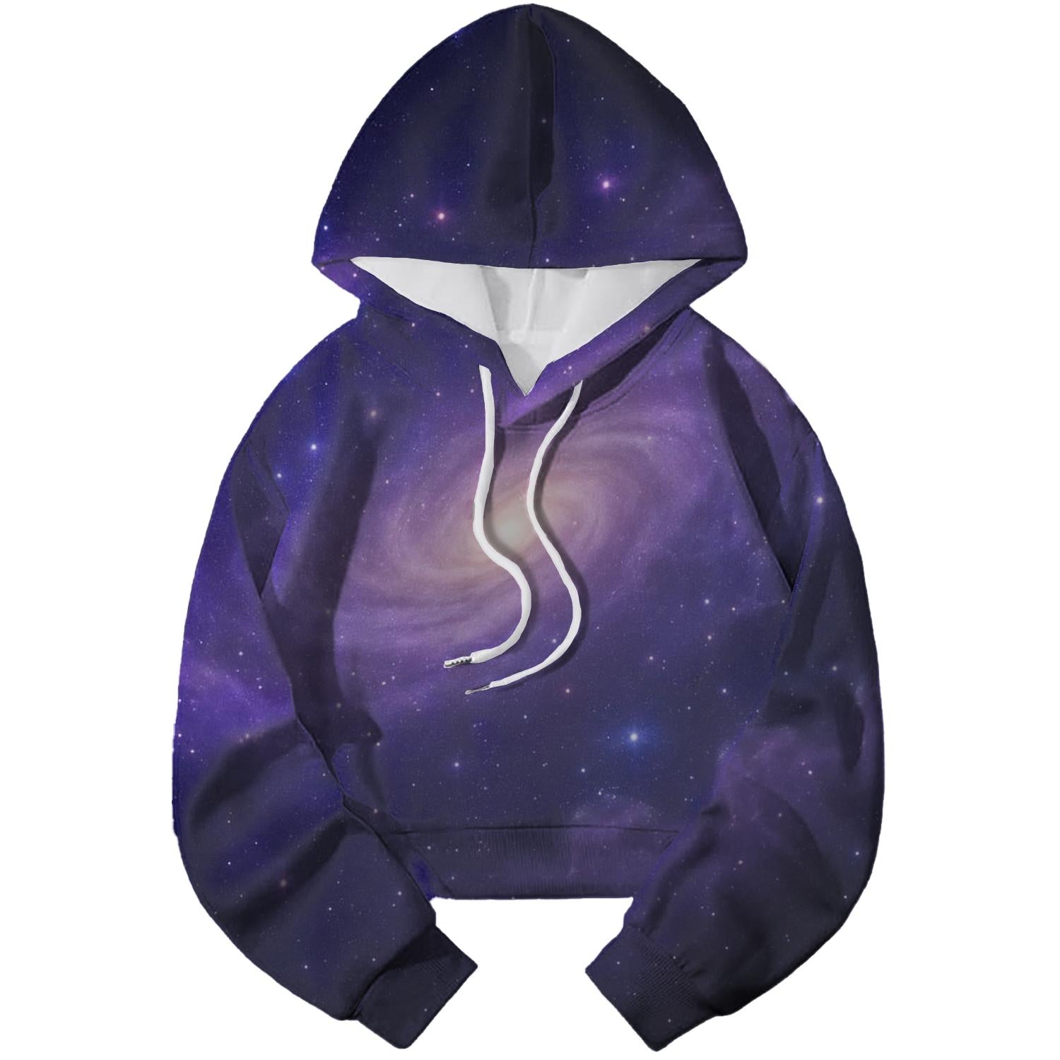 Celestial Harmony Symphony Cropped Hoodie