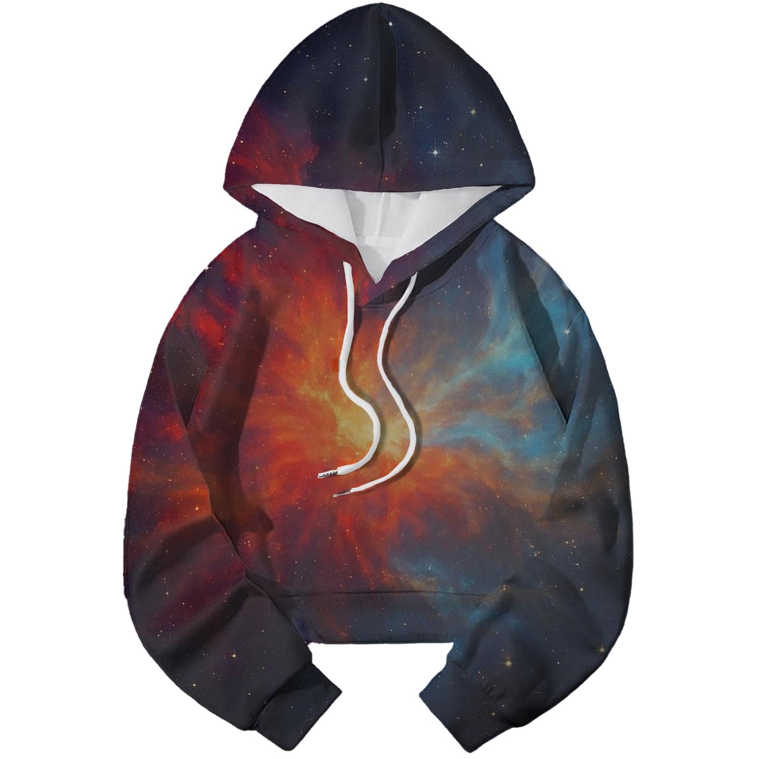 Nebula Twilight Cropped Hoodie