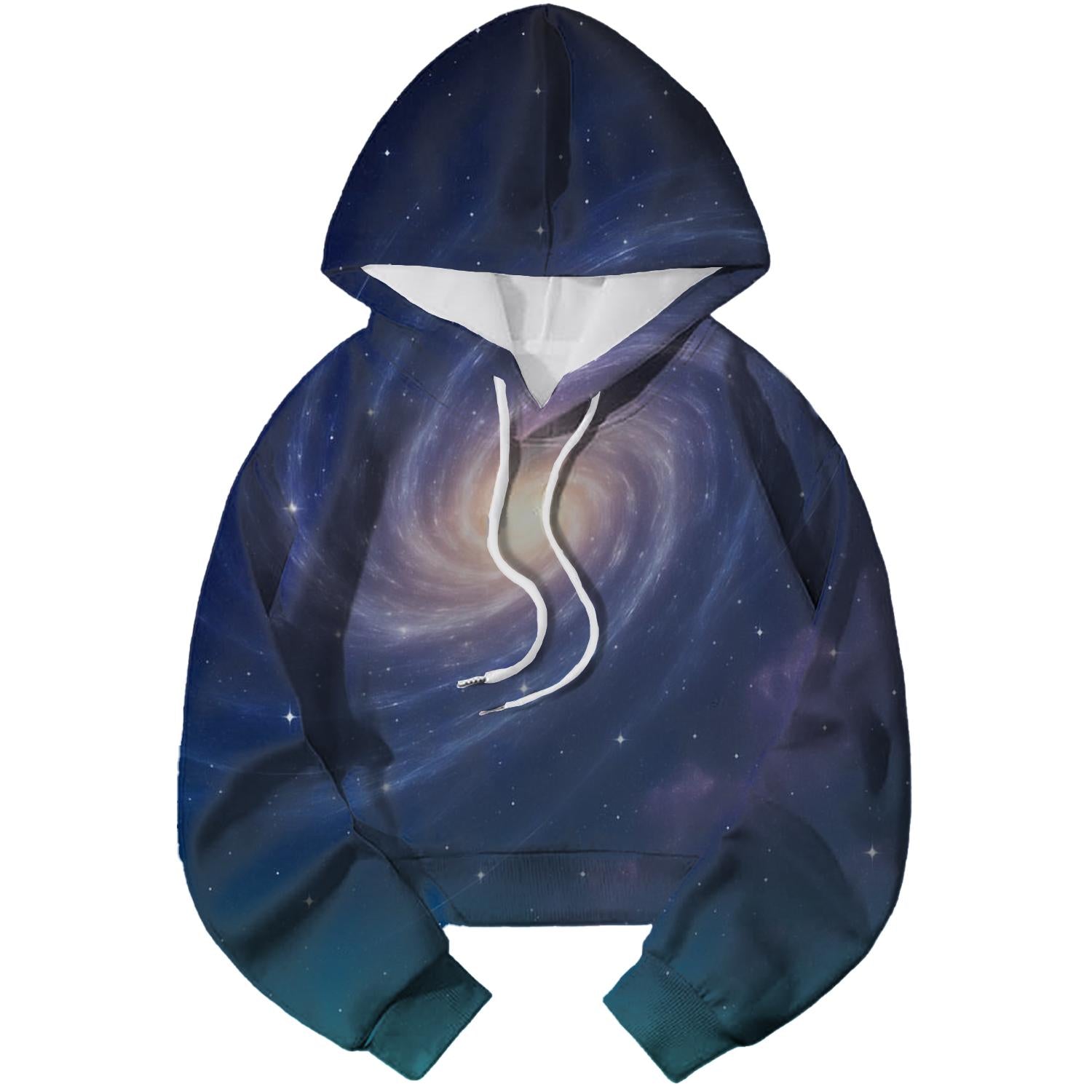 Celestial Symphony Cropped Hoodie
