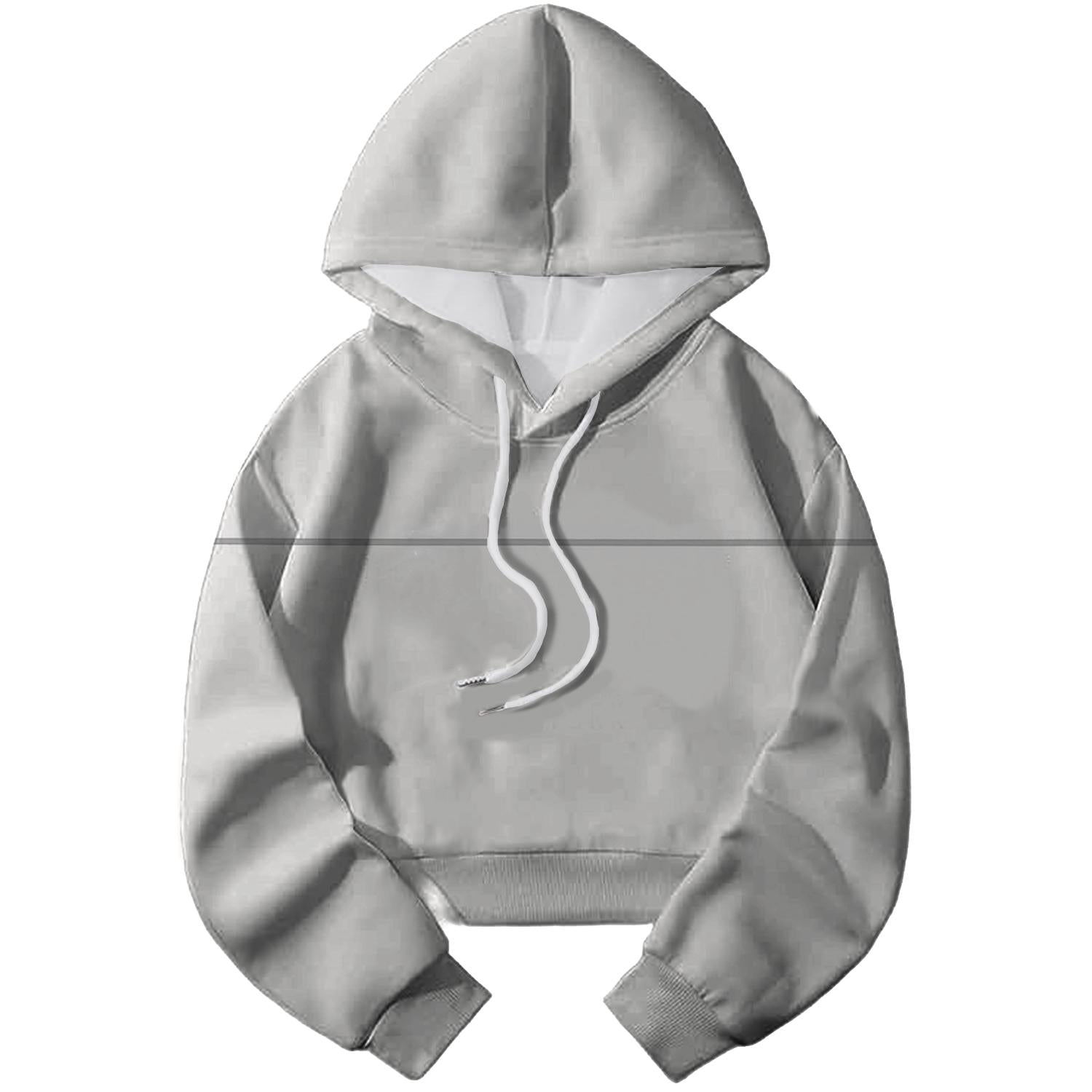 Clean Horizon Line Cropped Hoodie