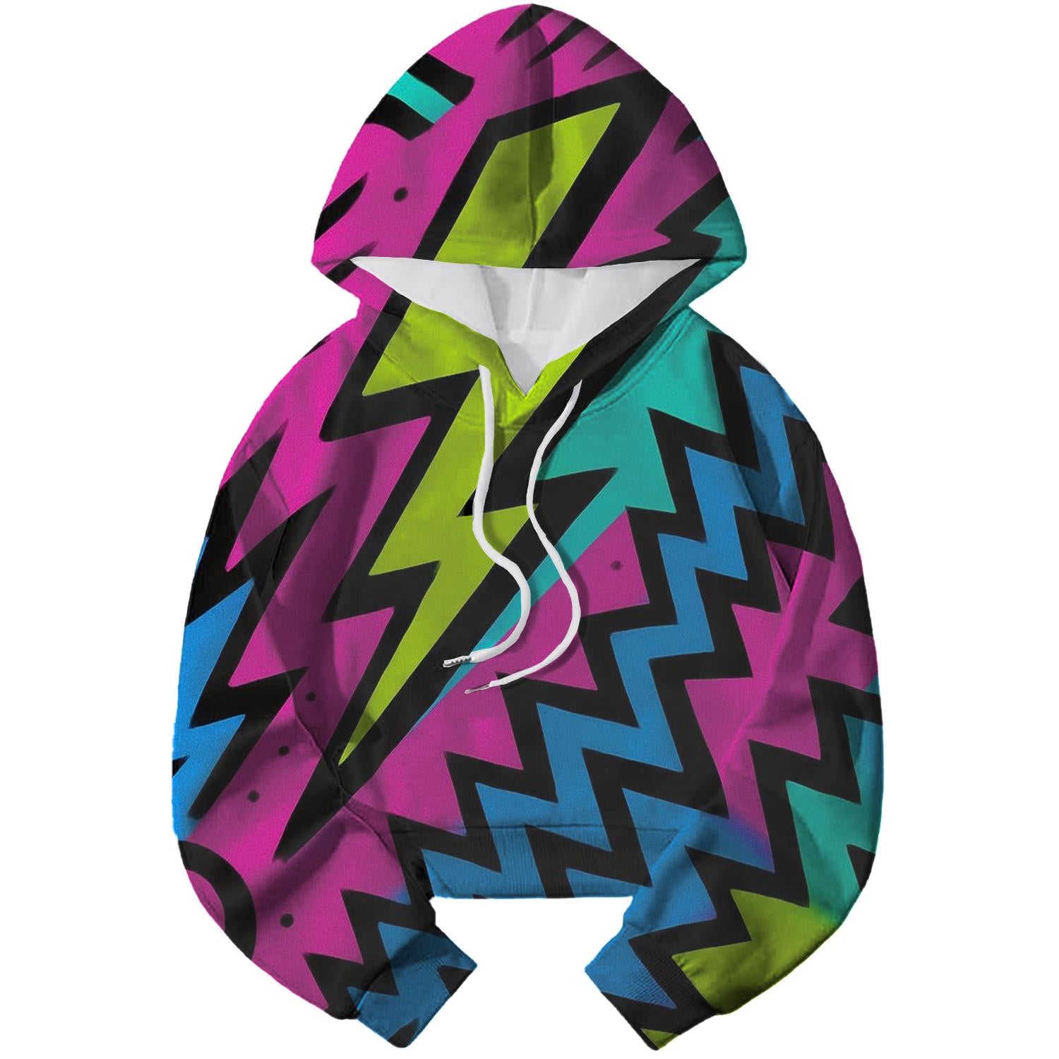 Electric 80s Graphic Hoodie