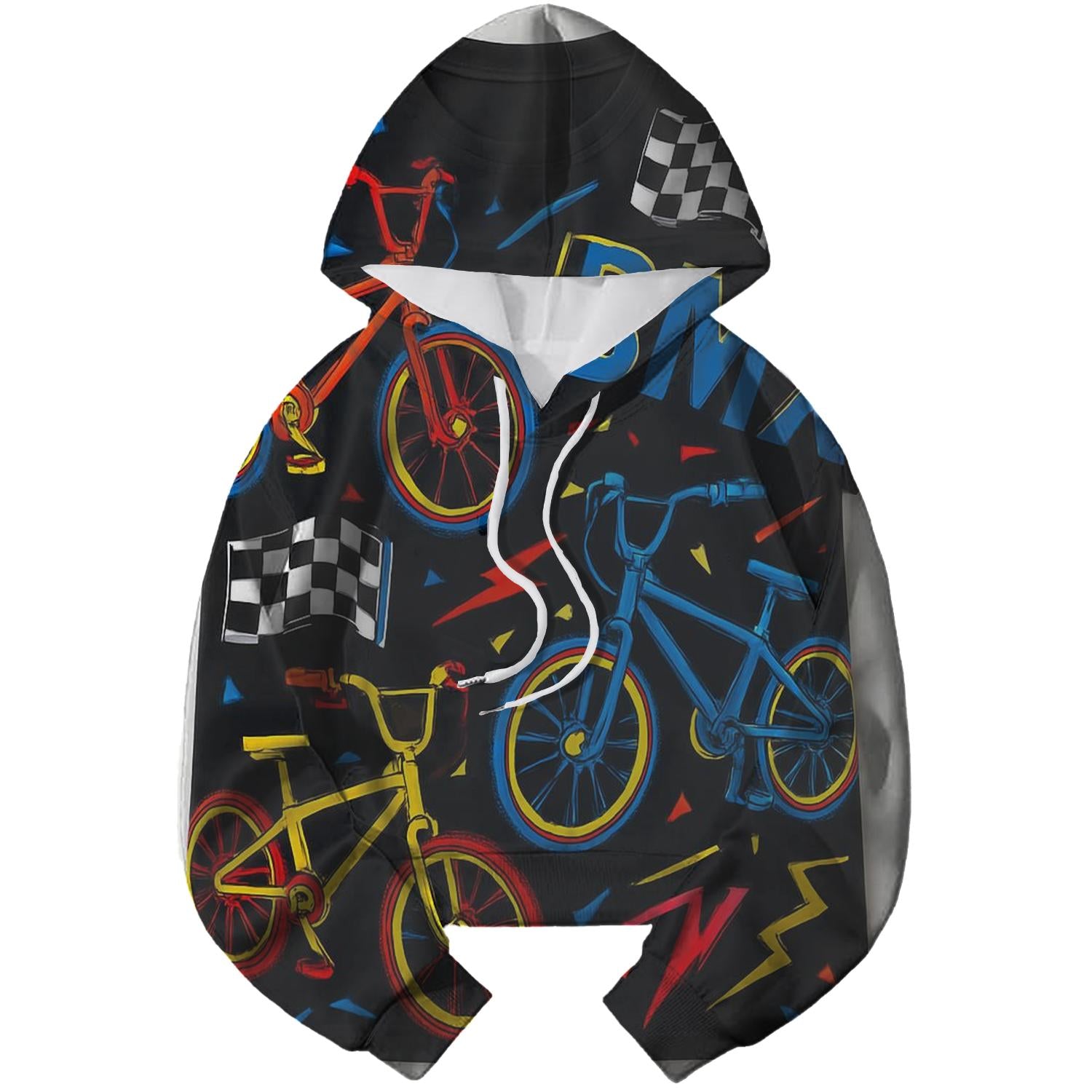 Classic 80s BMX Cropped Hoodie