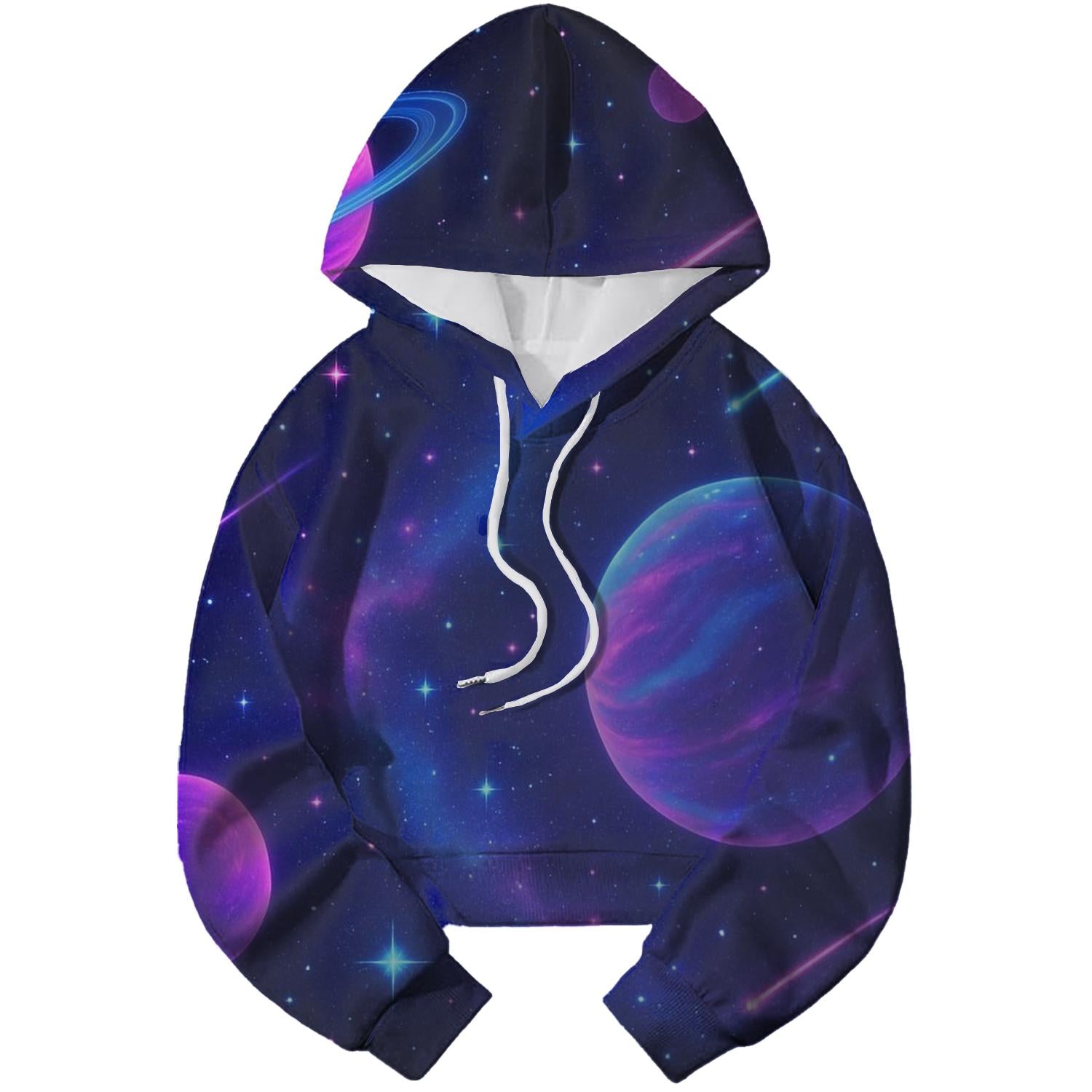 Cosmic Dreams Cropped Hoodie