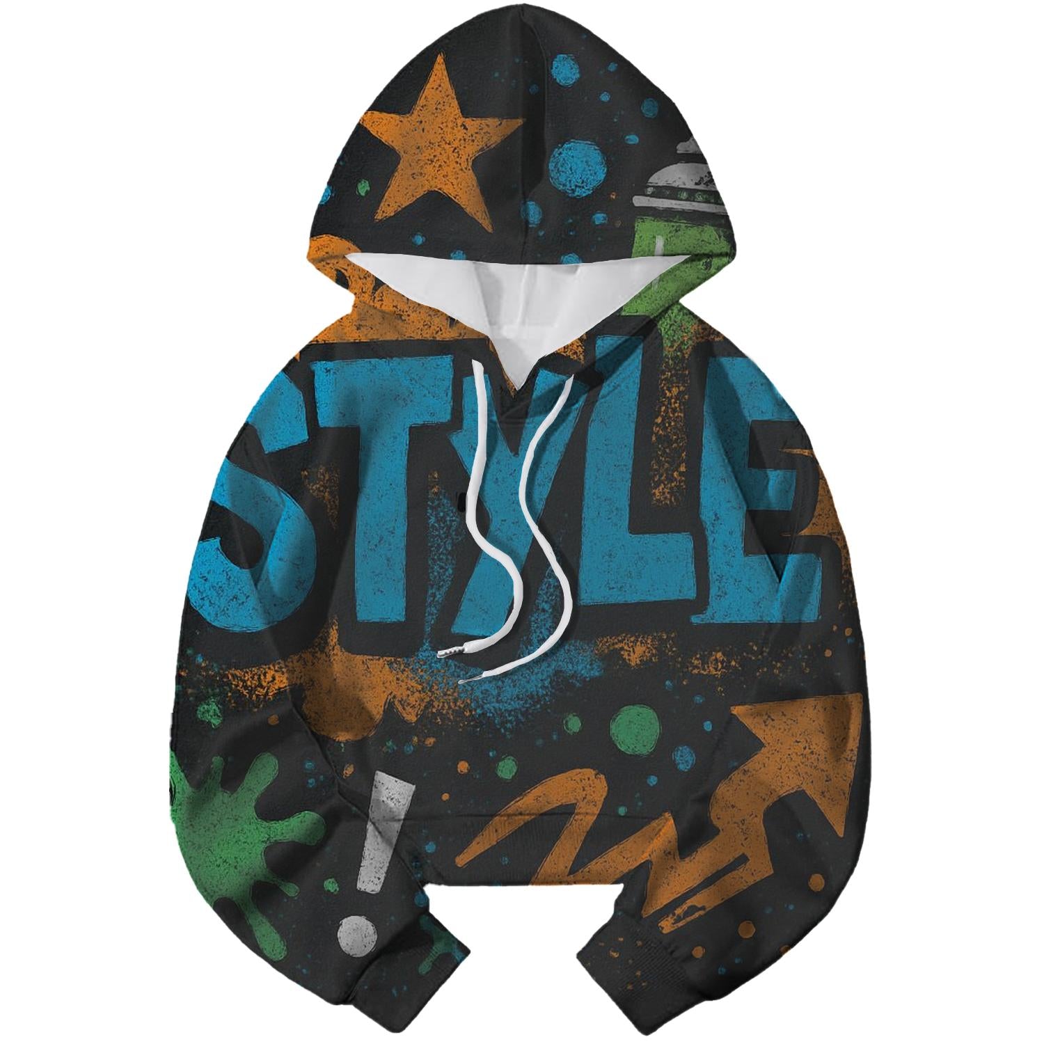 Graffiti Dreams Cropped Hoodie