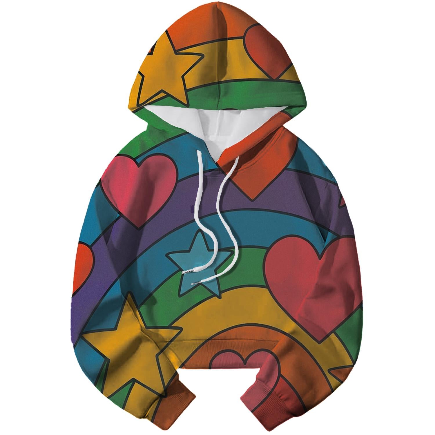 Radical Rainbow Retro Hoodie