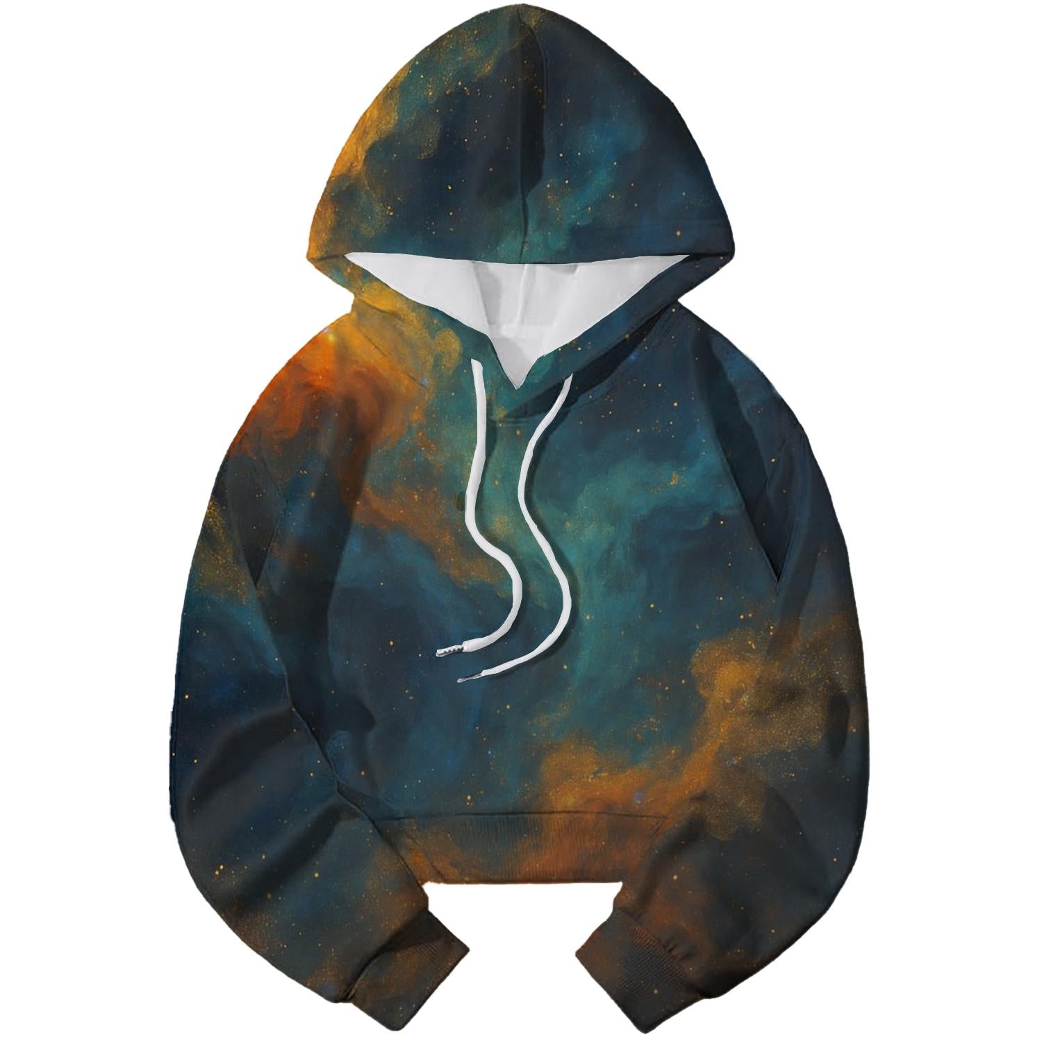 Nebula Kaleidoscope Cropped Hoodie