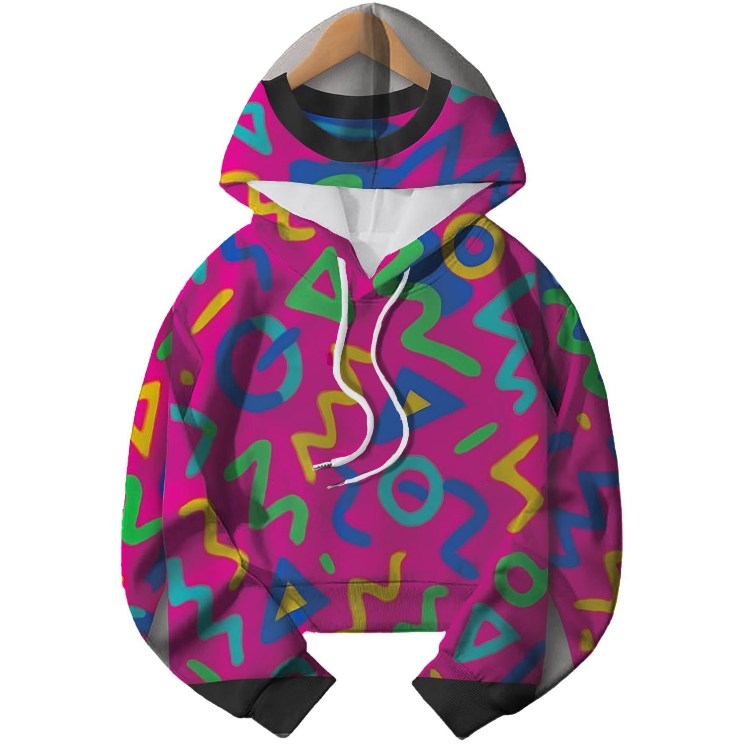 Electric Dreamer Cropped Hoodie