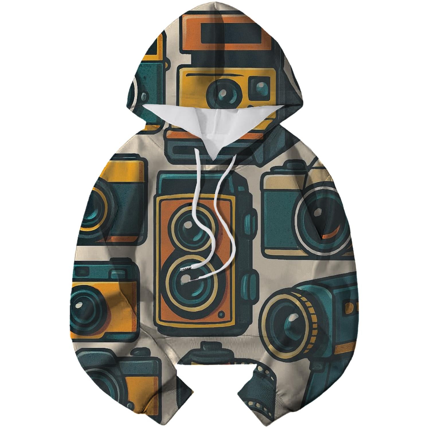 Vintage Camera Collage Hoodie