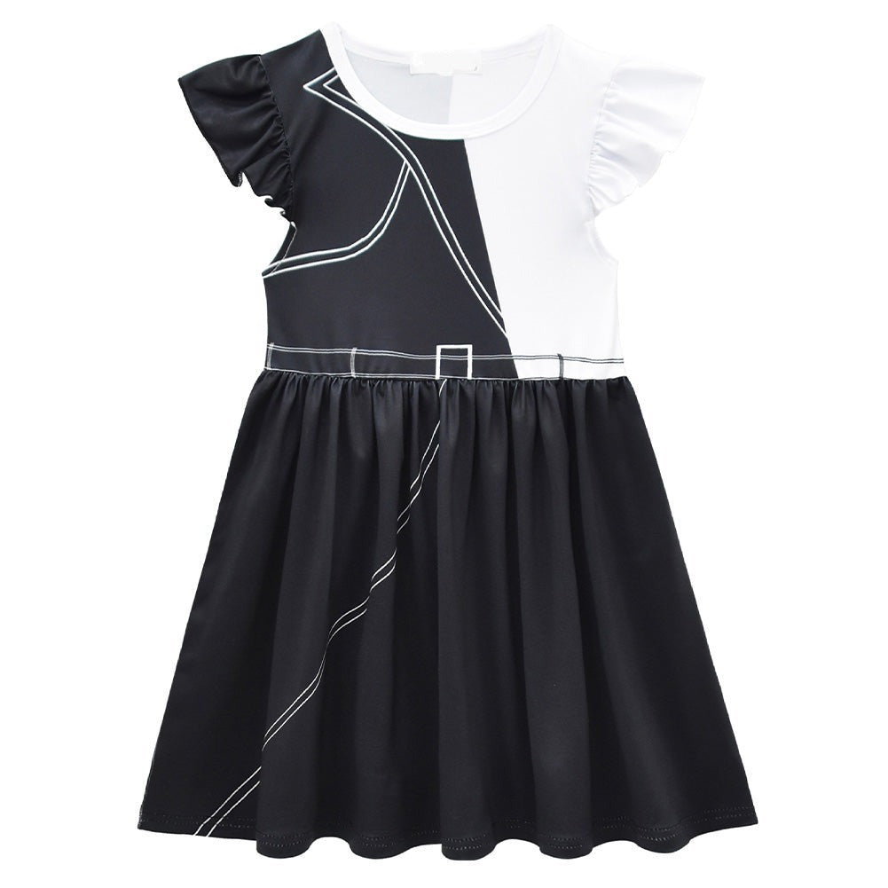 Kid Cruella Cosplay Dress-Soco Hoodie