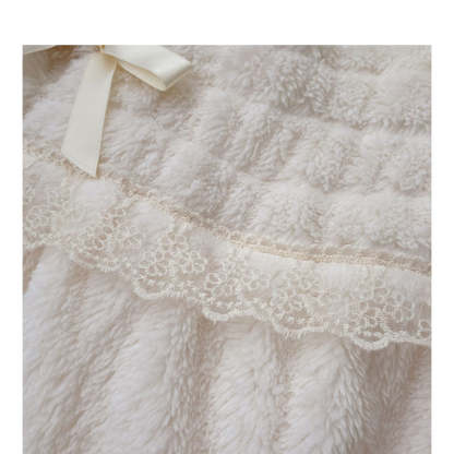 Korean Lace Long Pajama Set For Women-Soco Hoodie