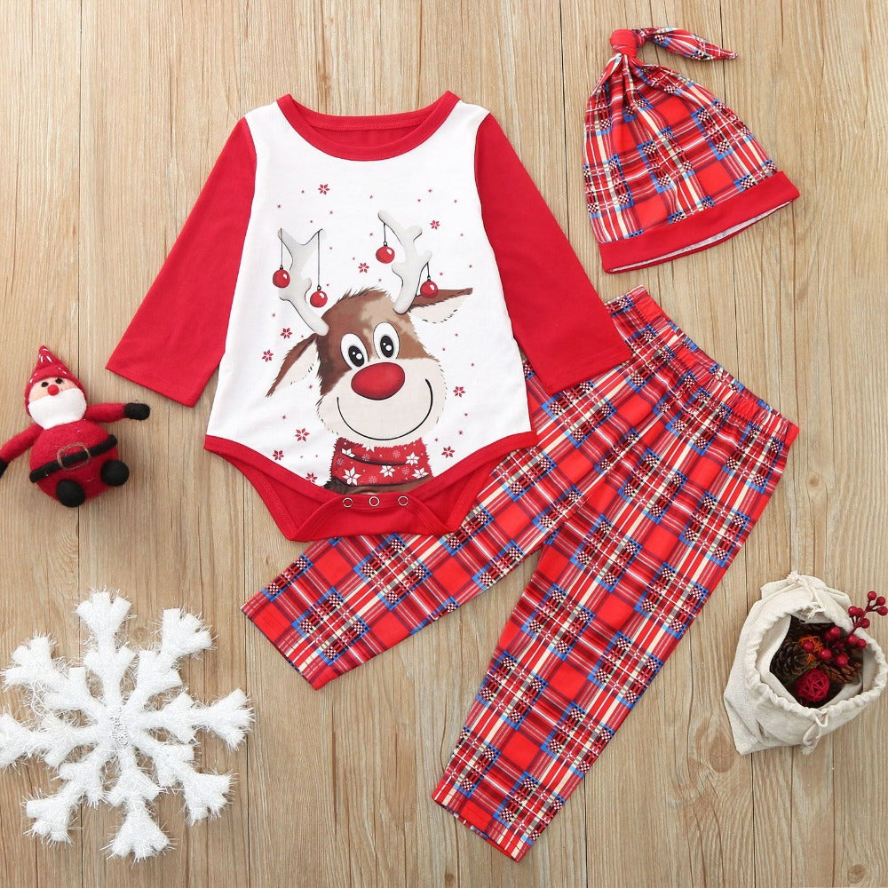 Deer Print Deco Gift Pajama Set