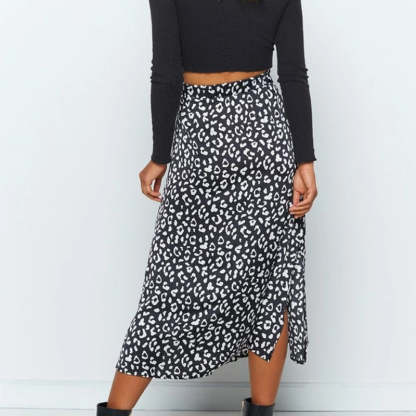 Boho Printed Midi Skirt For Women-Soco Hoodie