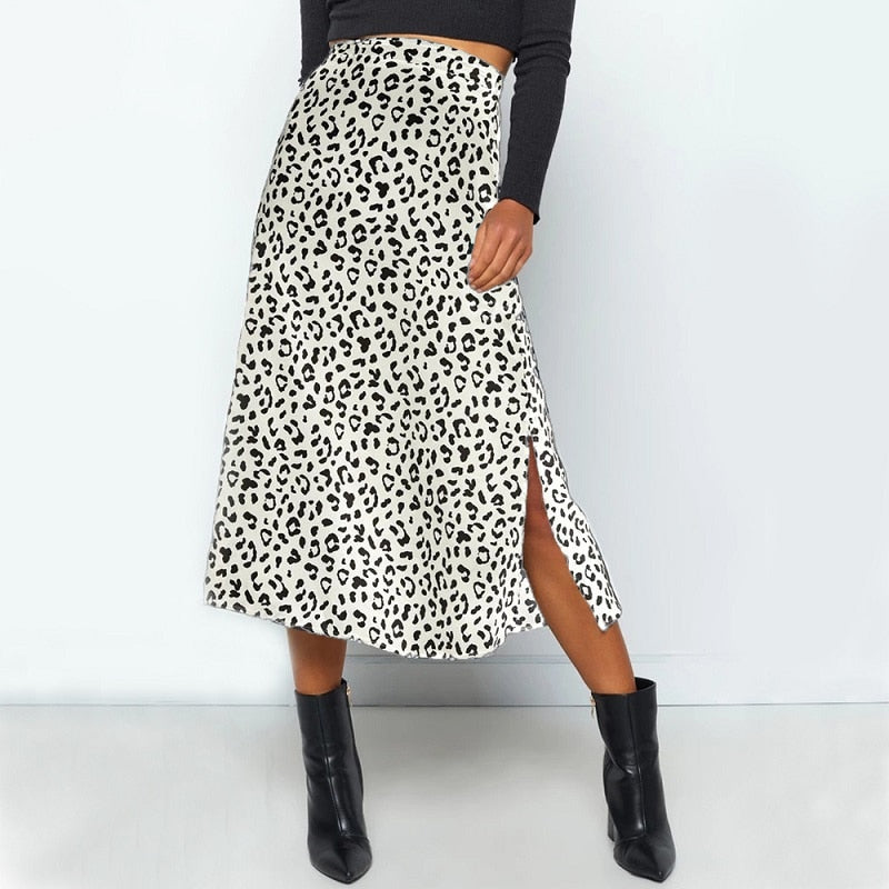 Boho Printed Midi Skirt For Women-Soco Hoodie