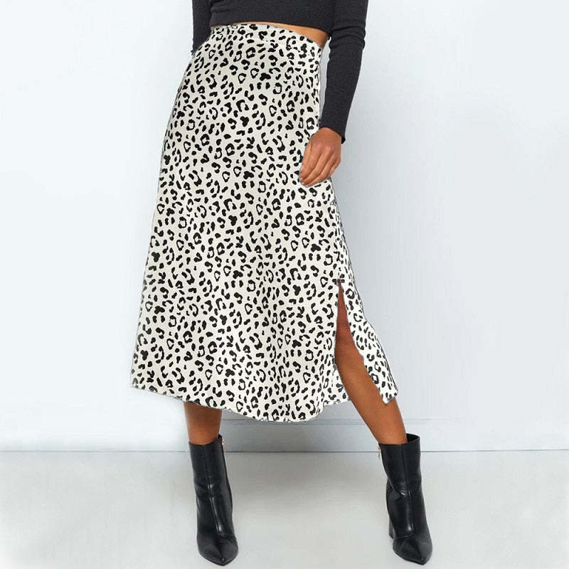 Boho Printed Midi Skirt For Women-Soco Hoodie