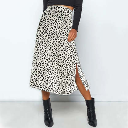 Boho Printed Midi Skirt For Women-Soco Hoodie