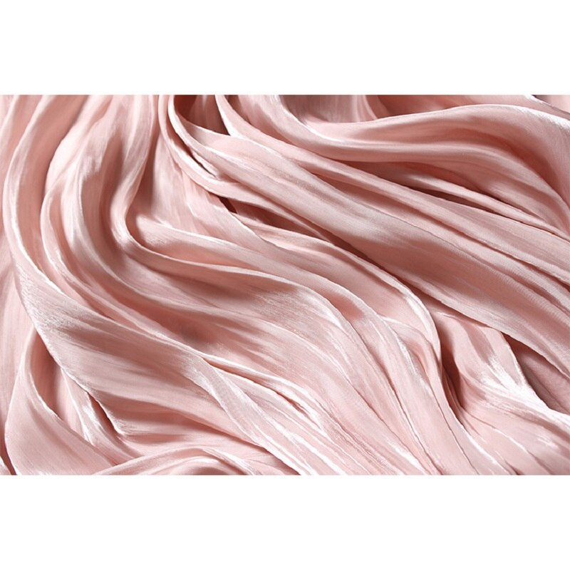 Shiny Silky Gloss Casual Midi Skirt For Women-Soco Hoodie