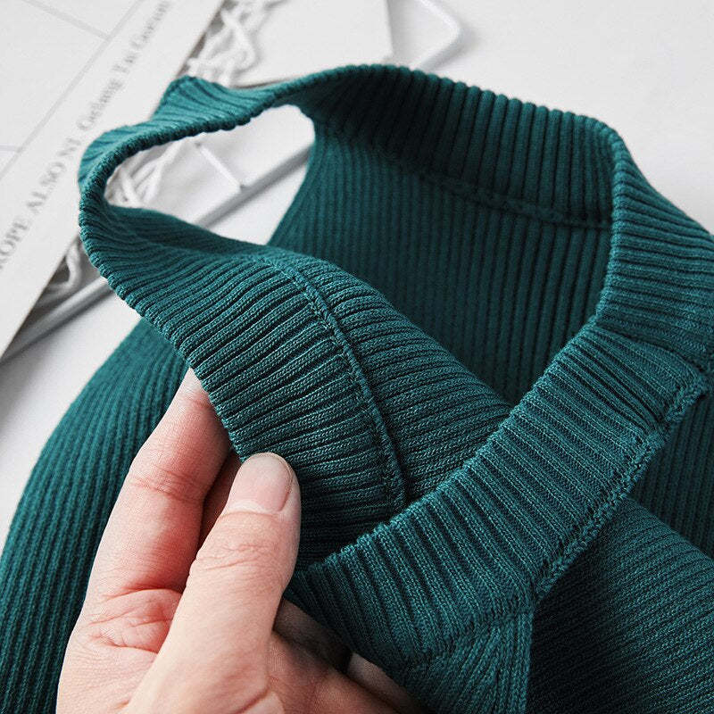 Women Halter Vest Simple Knitted Camisole-Soco Hoodie