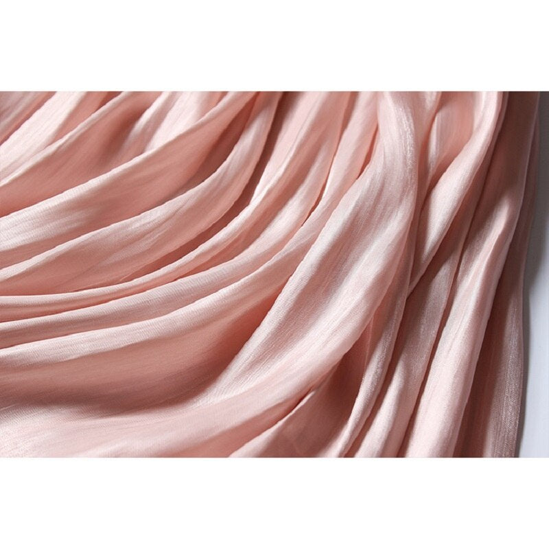 Shiny Silky Gloss Casual Midi Skirt For Women-Soco Hoodie