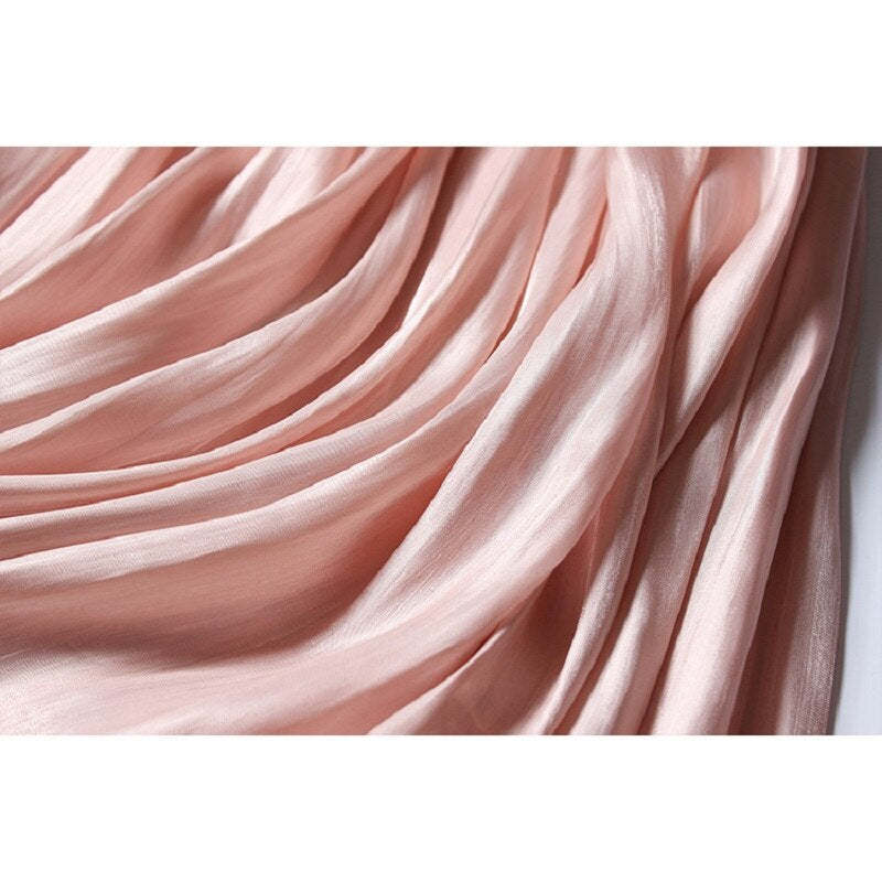 Shiny Silky Gloss Casual Midi Skirt For Women-Soco Hoodie