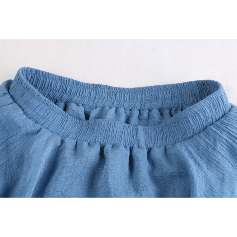 Solid Linen Fishtail Skirt For Women-Soco Hoodie