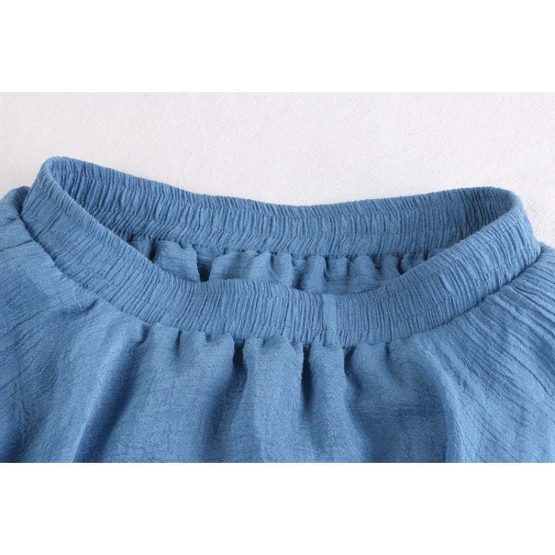 Solid Linen Fishtail Skirt For Women-Soco Hoodie