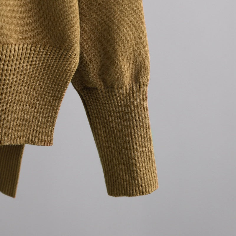 Knitted Sweater Pullover With Pants Two-Piece Set-Soco Hoodie