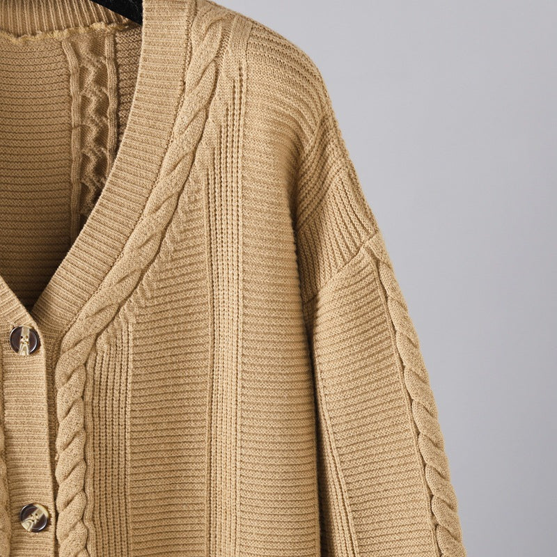 Winter Oversize Knit Two-Piece Set-Soco Hoodie