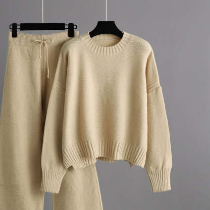 Women 2 Piece Wide Leg Pants Set-Soco Hoodie