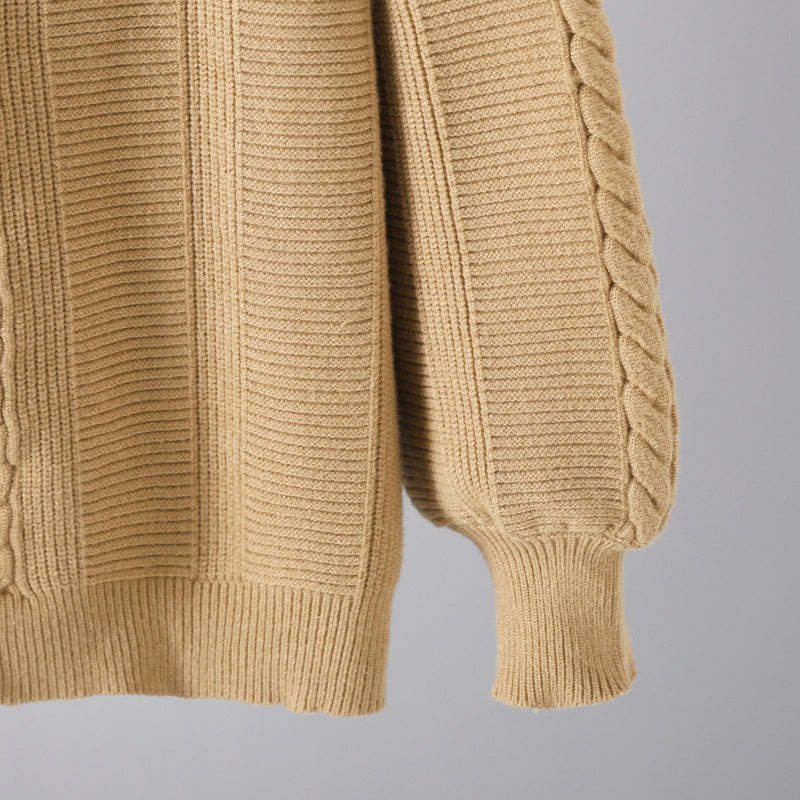 Winter Oversize Knit Two-Piece Set-Soco Hoodie