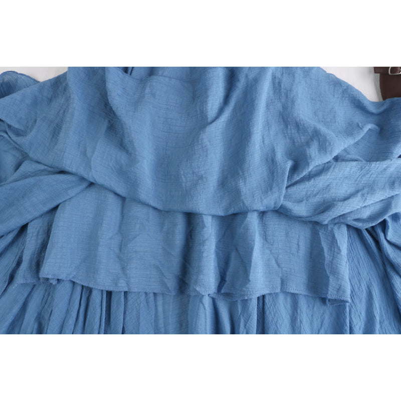 Solid Linen Fishtail Skirt For Women-Soco Hoodie