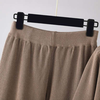 Loose Slit Sweater 2-Piece Set-Soco Hoodie