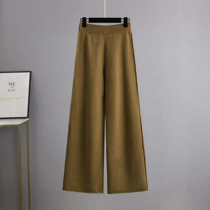 Knitted Sweater Pullover With Pants Two-Piece Set-Soco Hoodie