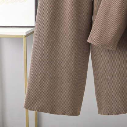 Loose Slit Sweater 2-Piece Set-Soco Hoodie