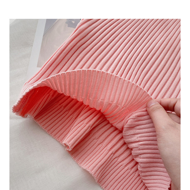 Slim Casual Knitted O-Neck Sleeveless Camisole-Soco Hoodie